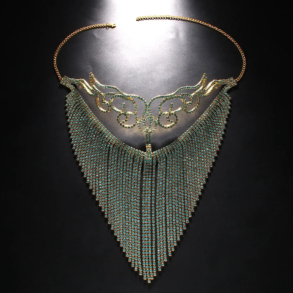 Face Tassel Mask Women Jewellery Full Sexys Carnival Mask Festival Party Decorations Costume Masquerade Rhinestone