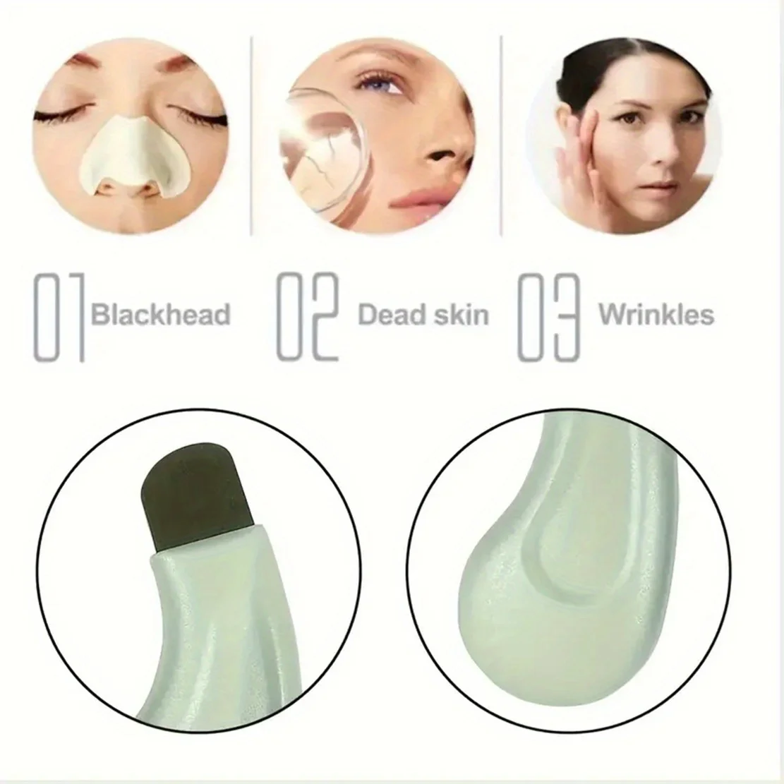 Facial Blackhead Removal Tool Nose Deep Cleansing Remove Whitehead Acne Handheld Beauty Care Tool Facial Blackhead Removal Tool Nose Deep Cleansing Remove Whitehead Acne Handheld Beauty Care Tool