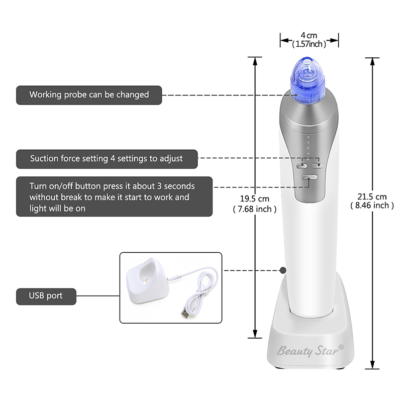 Facial Vacuum Blackhead Remover Facial Vacuum Blackhead Remover