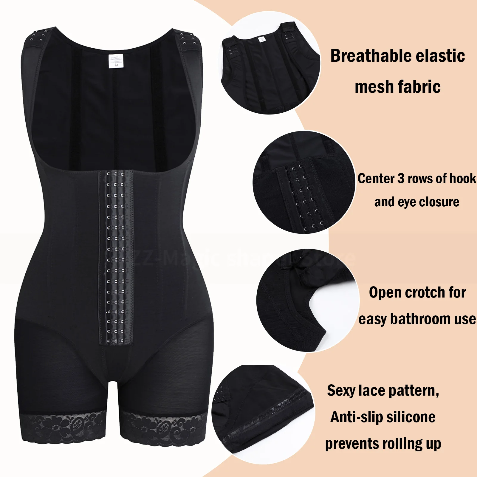 Fajas Colombiana Girdles Body Shaper Post Surgery BBL Waist Trainer Slimming Sheath Flat Belly Woman Corset Bodysuits