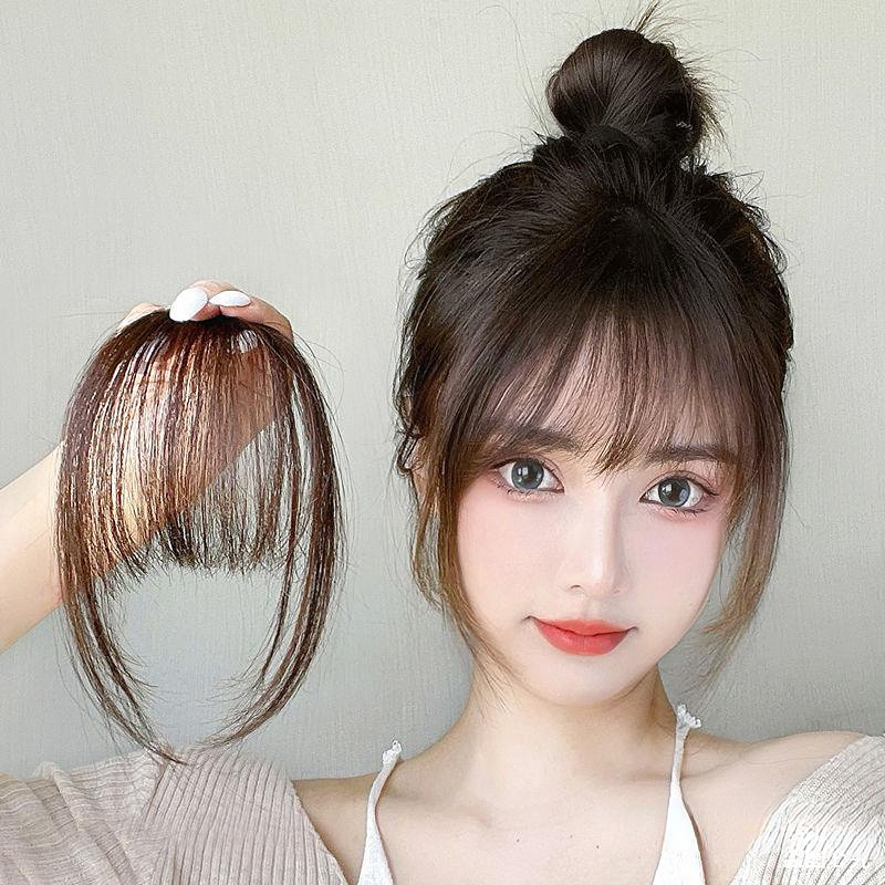 Fake Air Bangs Hair Styling Tools Hair Clip-In Extension Synthetic Hair Fake Fringe Natural False Hairpiece Women Clip Fake Air Bangs Hair Styling Tools Hair Clip-In Extension Synthetic Hair Fake Fringe Natural False Hairpiece Women Clip