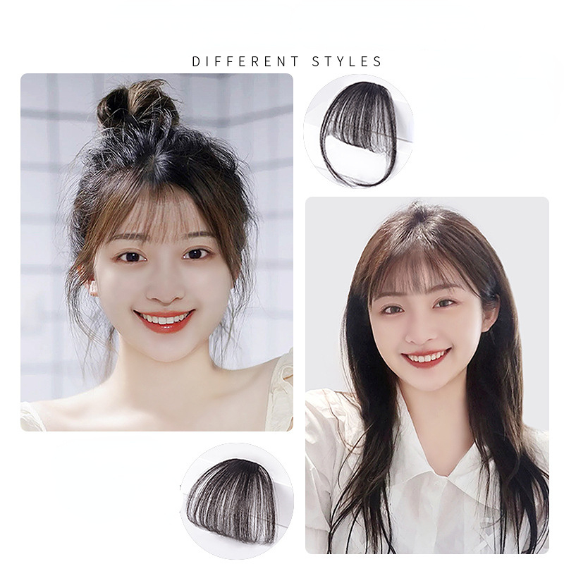 Fake Air Bangs Hair Styling Tools Hair Clip-In Extension Synthetic Hair Fake Fringe Natural False Hairpiece Women Clip Fake Air Bangs Hair Styling Tools Hair Clip-In Extension Synthetic Hair Fake Fringe Natural False Hairpiece Women Clip