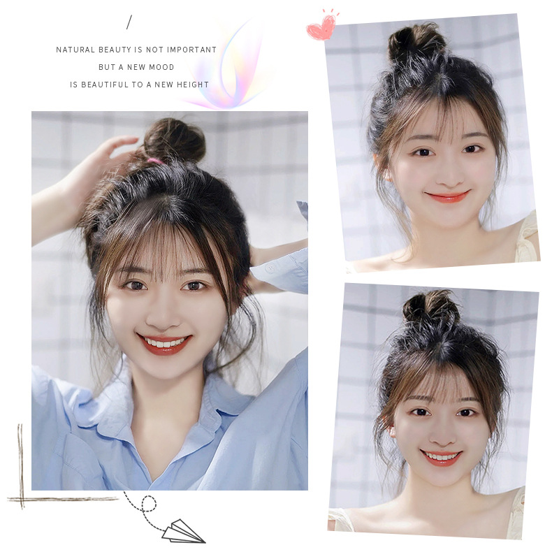 Fake Air Bangs Hair Styling Tools Hair Clip-In Extension Synthetic Hair Fake Fringe Natural False Hairpiece Women Clip Fake Air Bangs Hair Styling Tools Hair Clip-In Extension Synthetic Hair Fake Fringe Natural False Hairpiece Women Clip