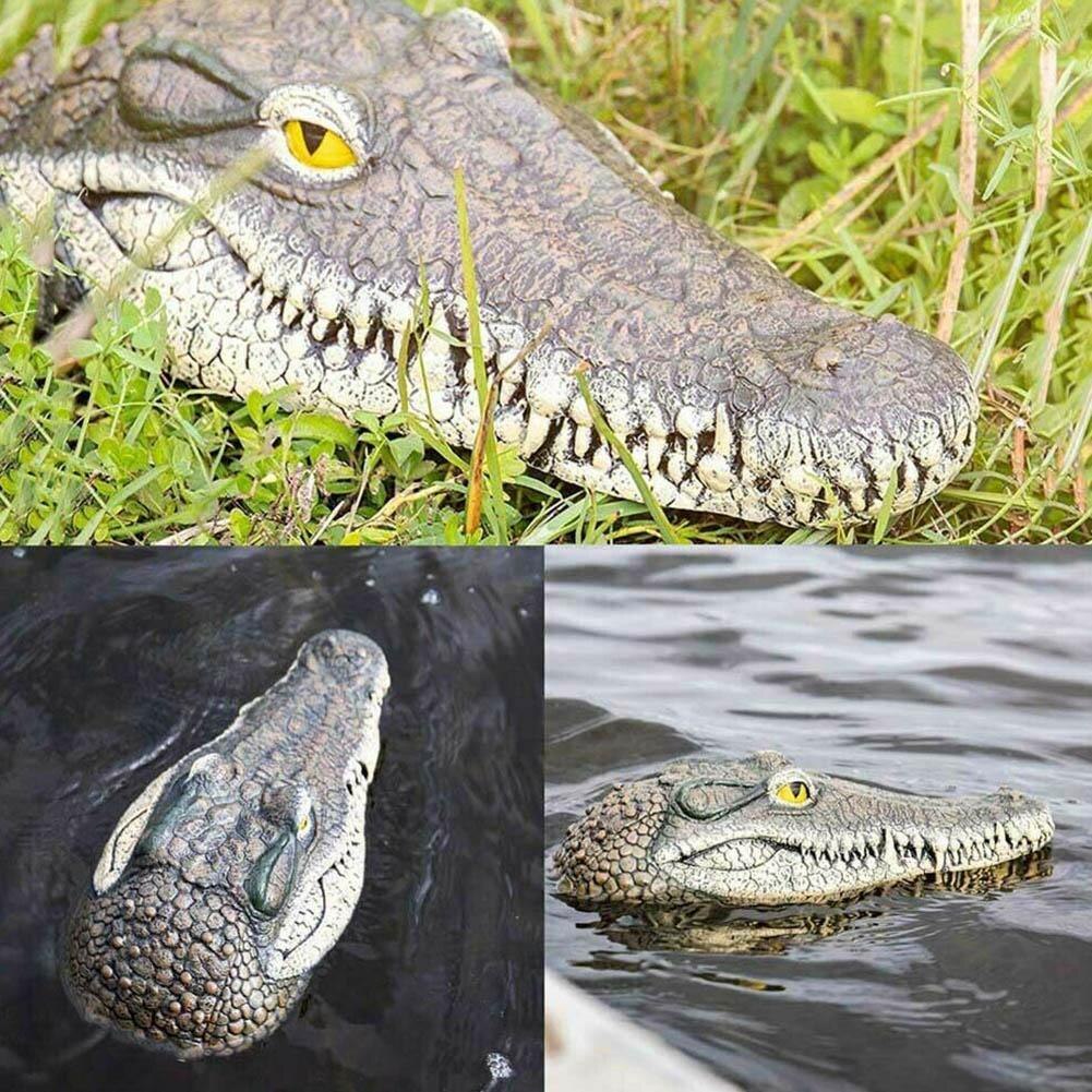 Fake Alligator Floating Head Decor