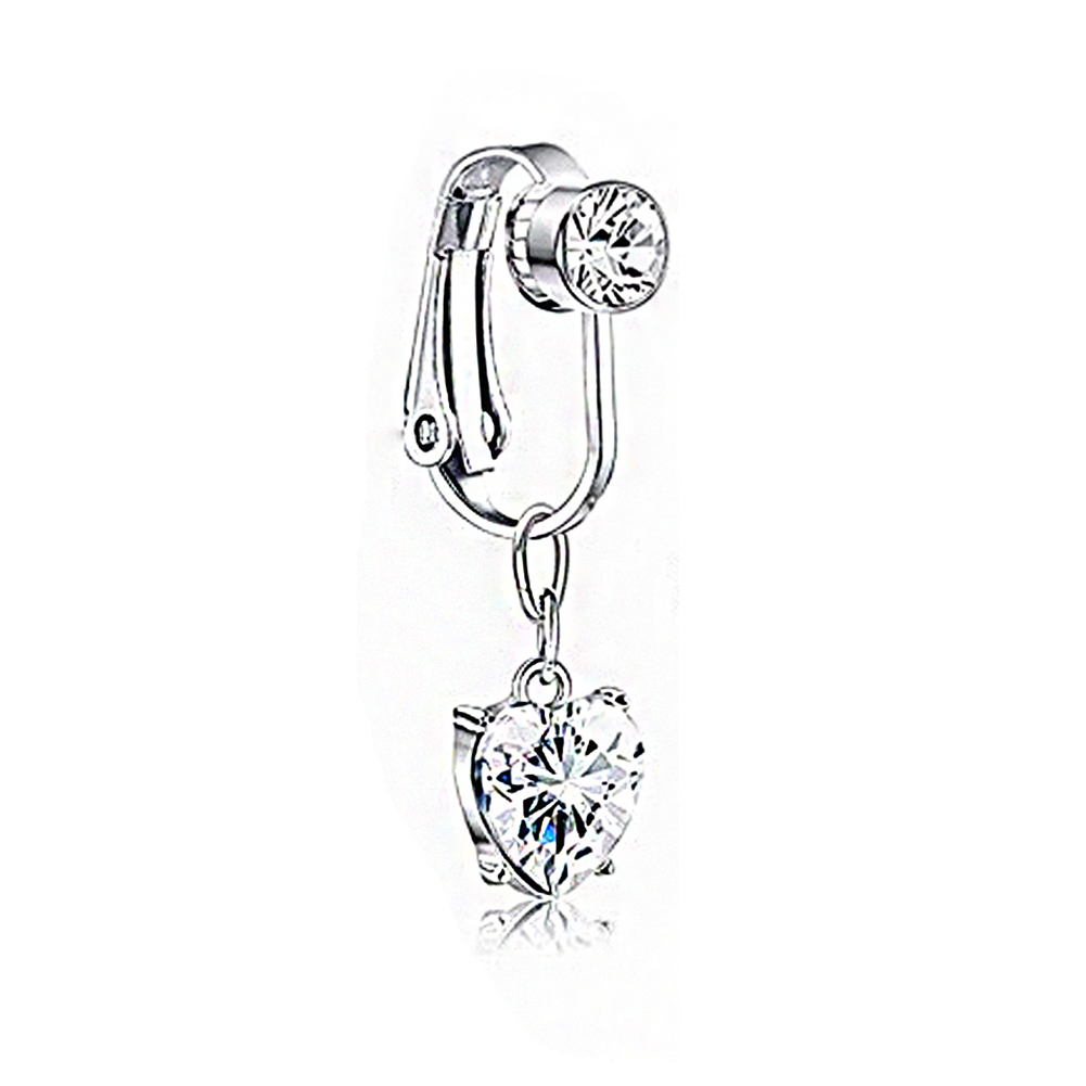 Fake Belly Button Ring Fake Belly Piercing Crown Clip On Umbilical Non Navel Fake Pircing Butterfly Cartilage Earring