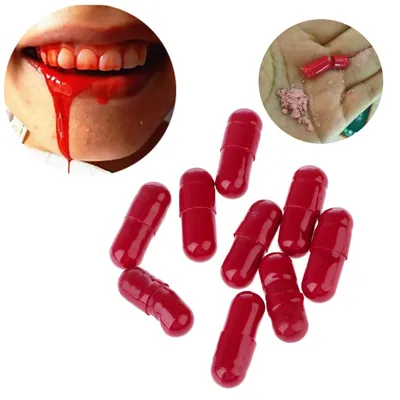 Fake Blood Capsules 3PCs Visual Effect Prop Fake Blood Capsules 3PCs Visual Effect Prop