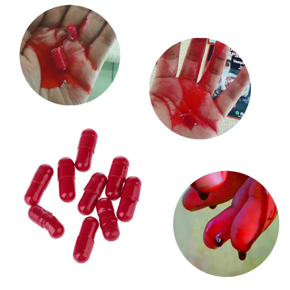 Fake Blood Capsules 3PCs Visual Effect Prop Fake Blood Capsules 3PCs Visual Effect Prop