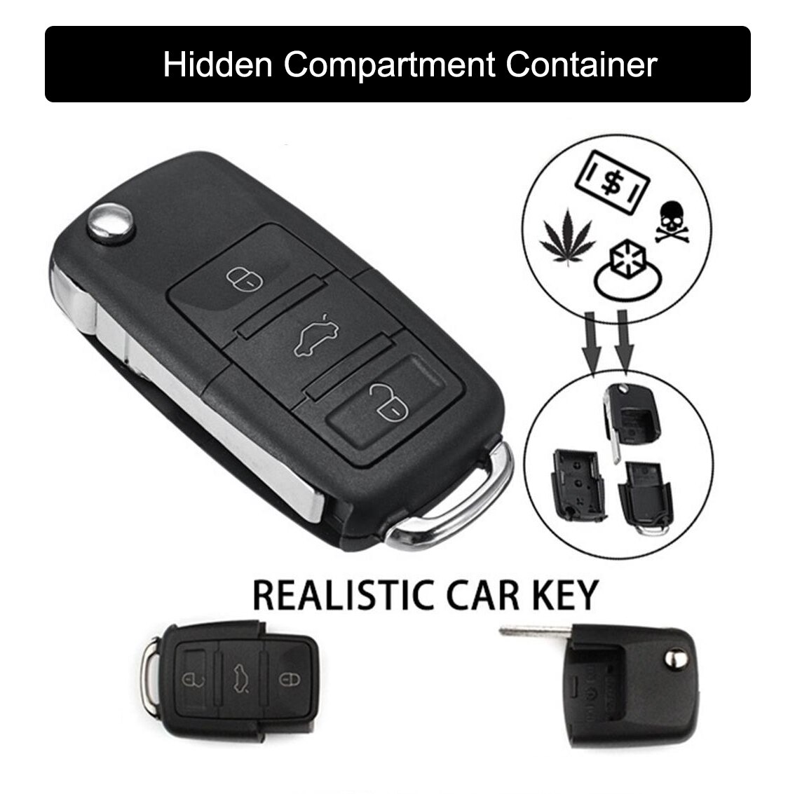 Fake Car Key with Secret Compartment Fake Car Key with Secret Compartment