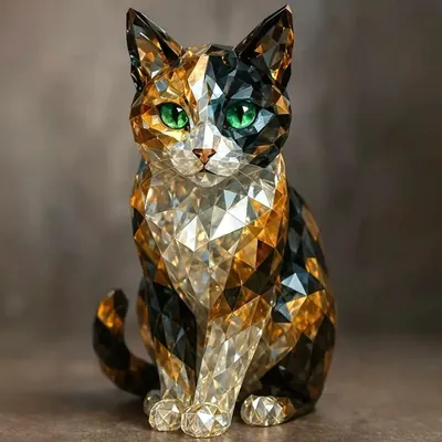 Fake Crystal Animal Sculpture Clear Glass Dog Cat Owl Eagle Leopard Figurine Statue Home Office Desktop Decoration