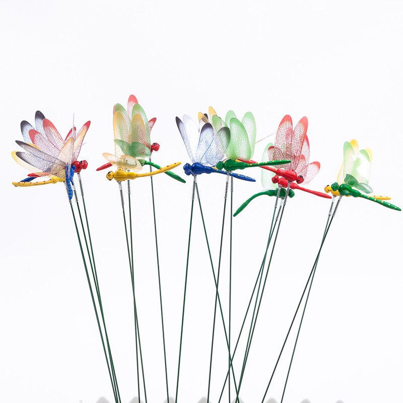 Fake Dragonfly Garden Decor (10 Pcs)