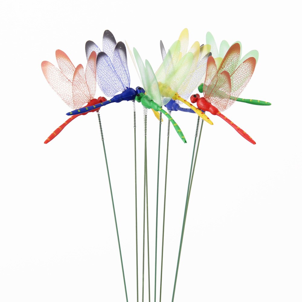 Fake Dragonfly Garden Decor (10 Pcs)