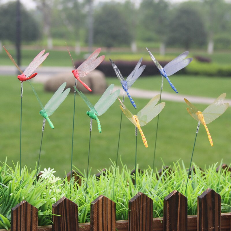 Fake Dragonfly Garden Decor (10 Pcs)
