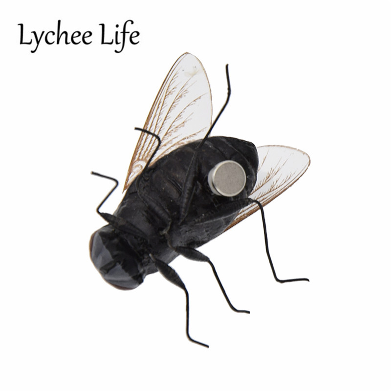 Fake Fly Funny Fridge Magnets (4 pcs)