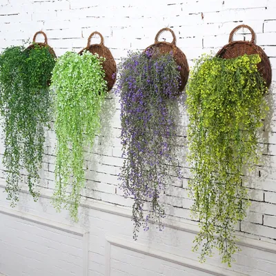 Fake Hanging Plants Flower Vine Decor Fake Hanging Plants Flower Vine Decor