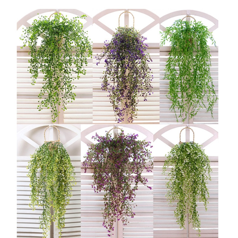 Fake Hanging Plants Flower Vine Decor Fake Hanging Plants Flower Vine Decor