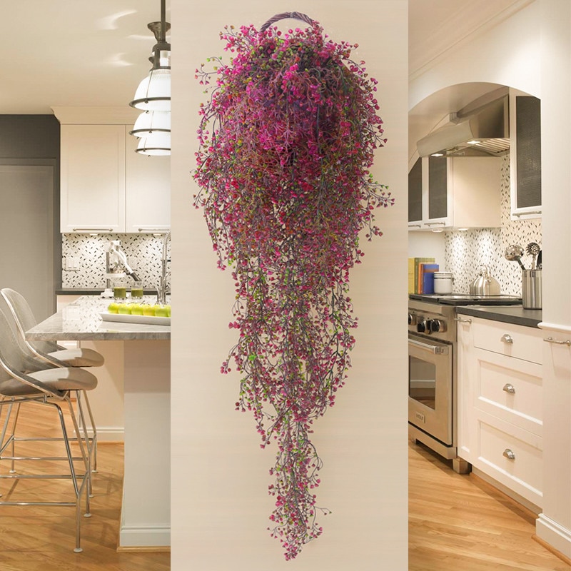 Fake Hanging Plants Flower Vine Decor Fake Hanging Plants Flower Vine Decor