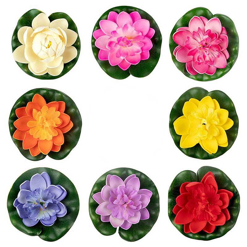 Fake Lotus Flower Floating Decoration (8 pcs) Fake Lotus Flower Floating Decoration (8 pcs)