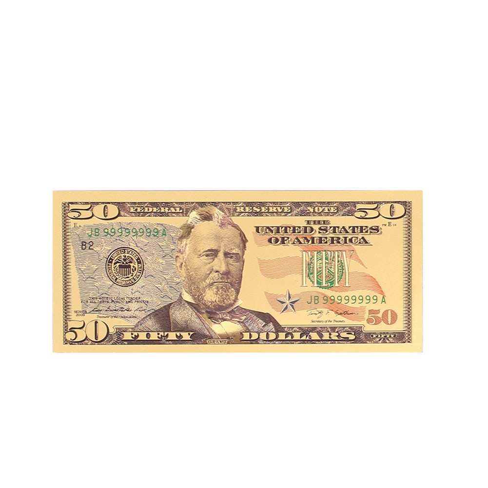 Fake Money Gold Foil Bank Notes
