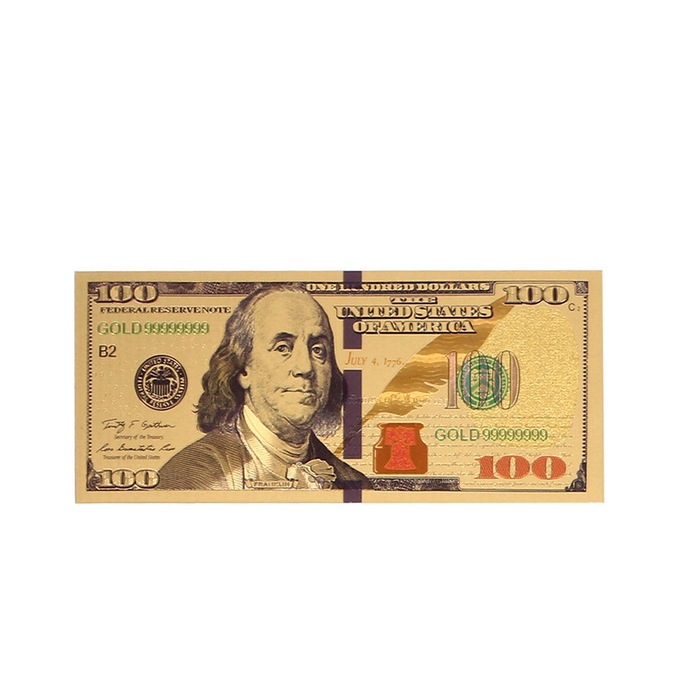 Fake Money Gold Foil Bank Notes