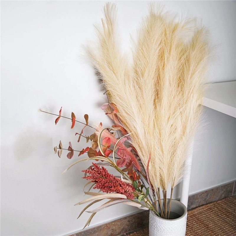 Fake Pampas Grass Fluffy Decoration Fake Pampas Grass Fluffy Decoration