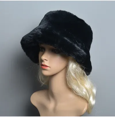 Fake Rabbit Fur Hat Super Soft Women Winter Hat Cotton Lining Warm Russian Fashion Ski Beanies Plush