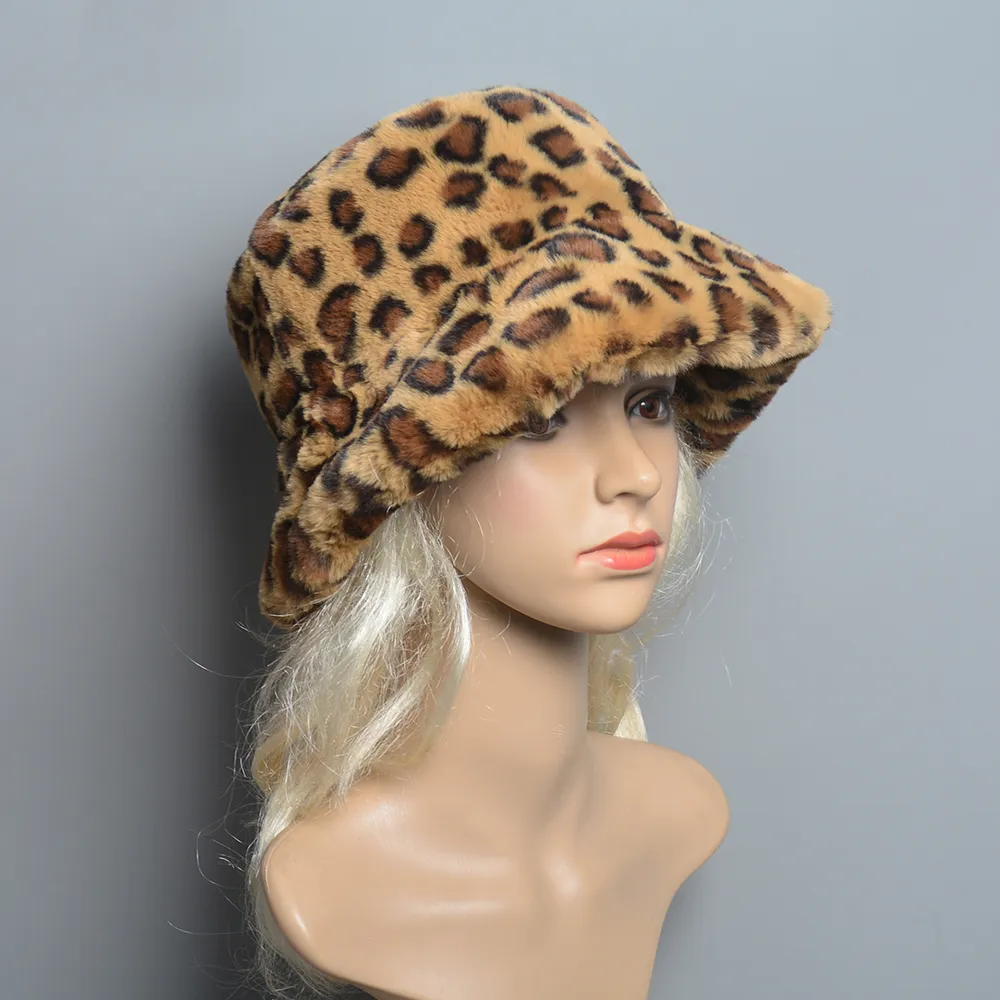 Fake Rabbit Fur Hat Super Soft Women Winter Hat Cotton Lining Warm Russian Fashion Ski Beanies Plush
