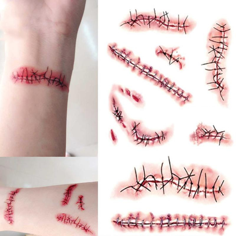 Fake Scar 3D Tattoo (Set with different sizes) Fake Scar 3D Tattoo (Set with different sizes)