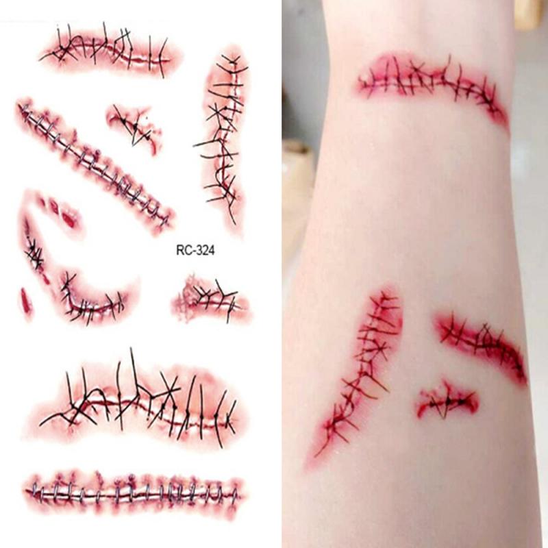 Fake Scar 3D Tattoo (Set with different sizes) Fake Scar 3D Tattoo (Set with different sizes)