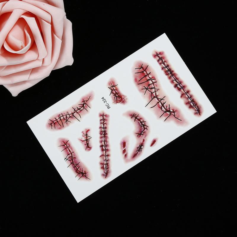Fake Scar 3D Tattoo (Set with different sizes) Fake Scar 3D Tattoo (Set with different sizes)