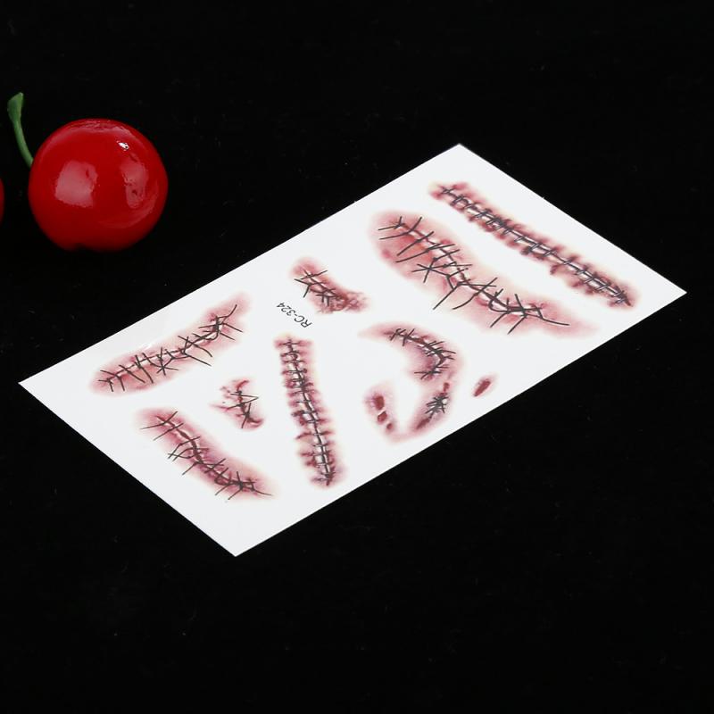 Fake Scar 3D Tattoo (Set with different sizes) Fake Scar 3D Tattoo (Set with different sizes)