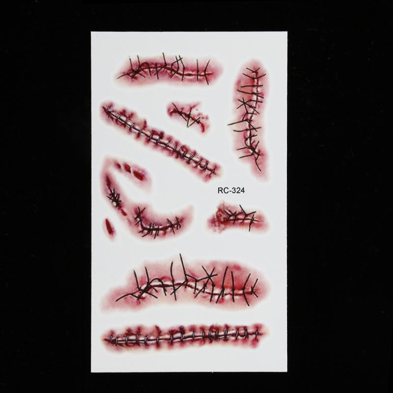 Fake Scar 3D Tattoo (Set with different sizes) Fake Scar 3D Tattoo (Set with different sizes)
