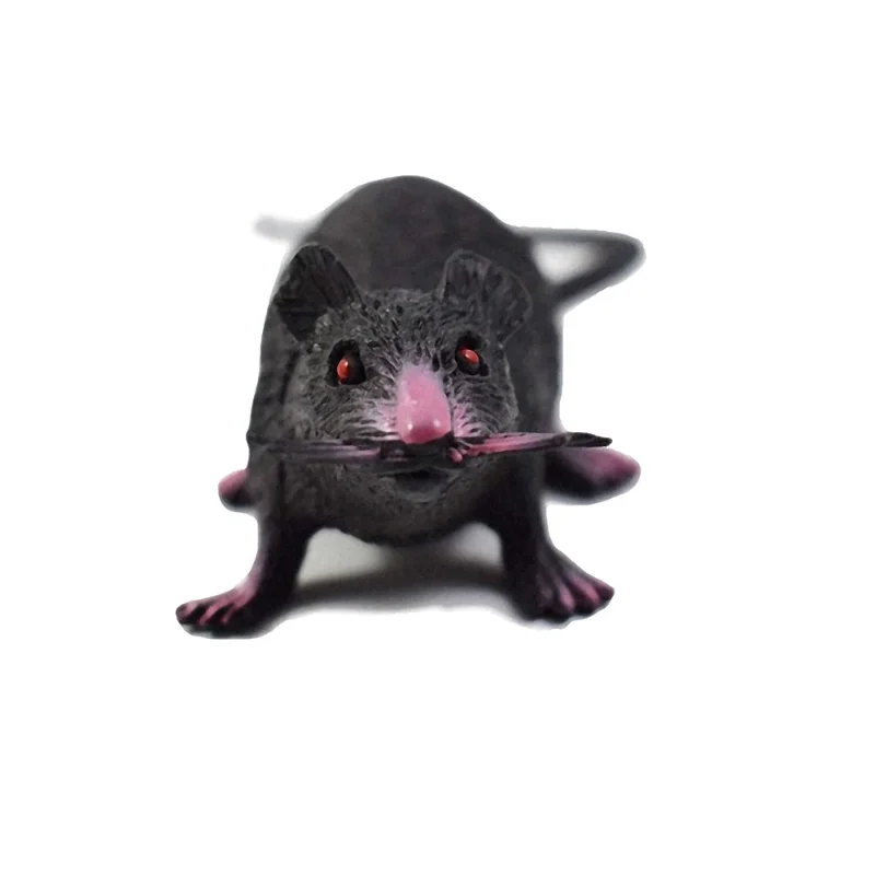 Fake Small Rat Lifelike Mouse Model Prop Scary Trick Prank Toy Horror Halloween Party Decor Practical Jokes Novelty