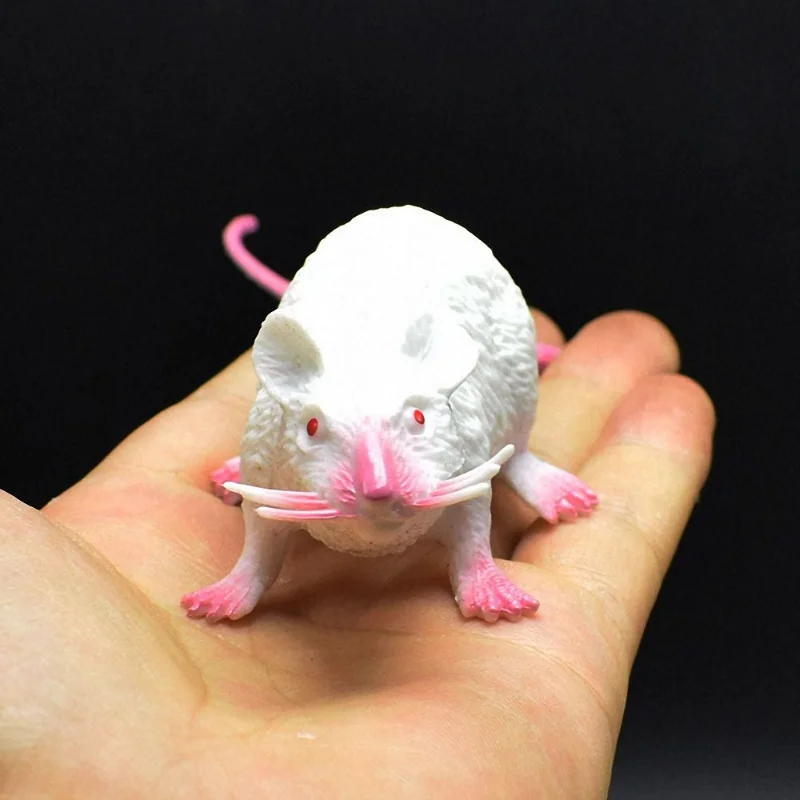 Fake Small Rat Lifelike Mouse Model Prop Scary Trick Prank Toy Horror Halloween Party Decor Practical Jokes Novelty
