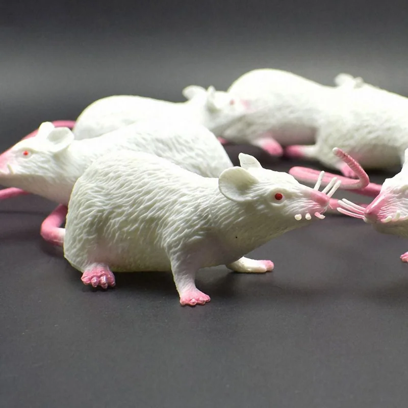 Fake Small Rat Lifelike Mouse Model Prop Scary Trick Prank Toy Horror Halloween Party Decor Practical Jokes Novelty