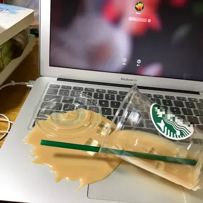 Fake Spilled Coffee Prank Toy