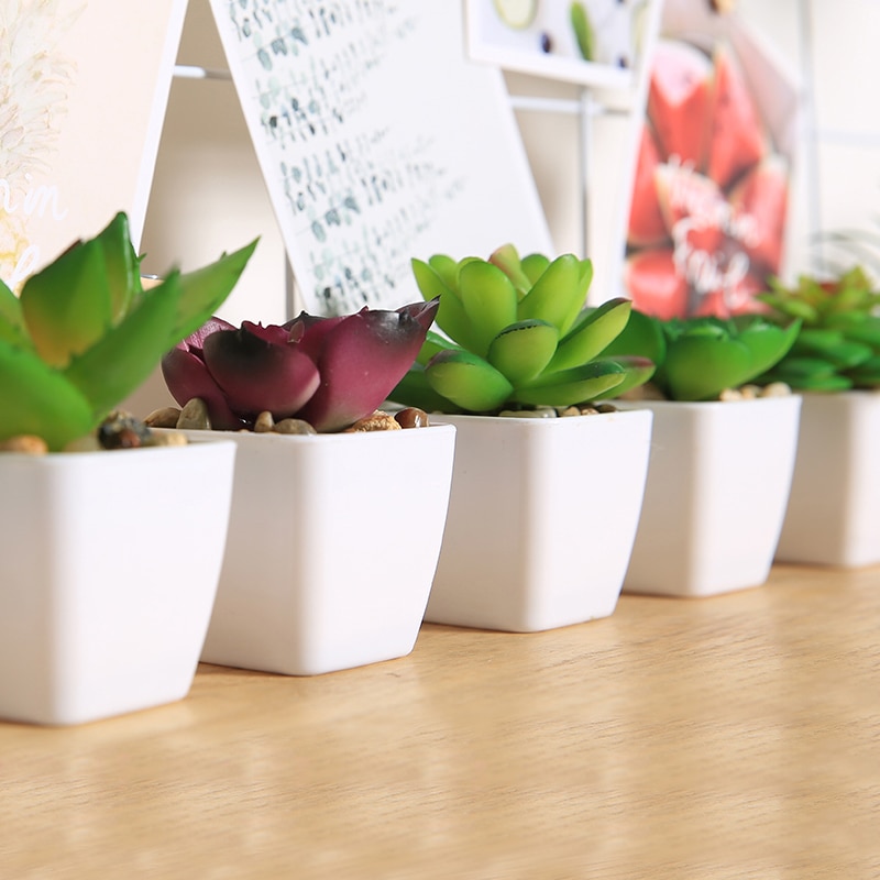Fake Succulents Potted Artificial Plant Fake Succulents Potted Artificial Plant