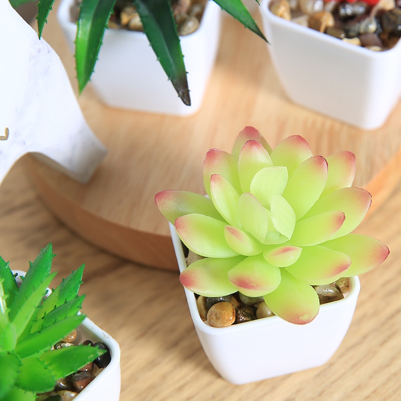 Fake Succulents Potted Artificial Plant Fake Succulents Potted Artificial Plant
