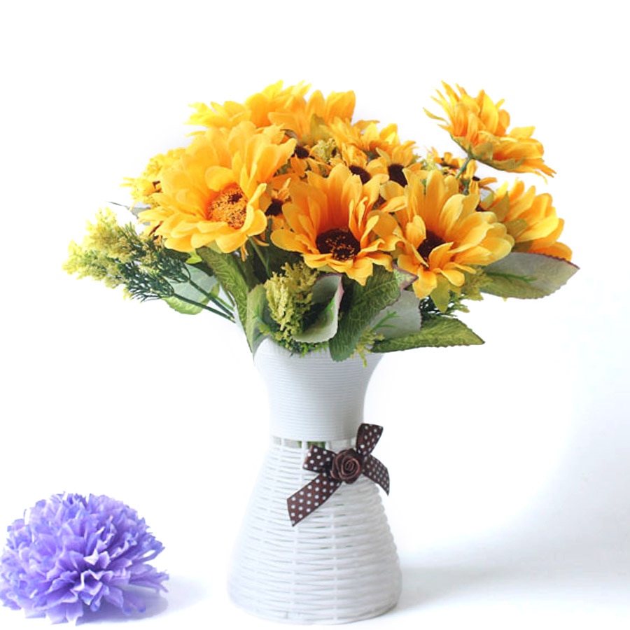 Fake Sunflower Bouquet Artificial Decor Fake Sunflower Bouquet Artificial Decor