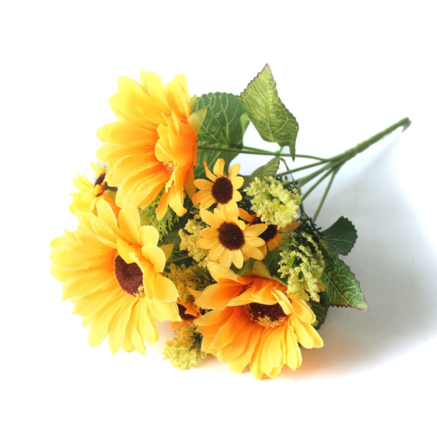 Fake Sunflower Bouquet Artificial Decor Fake Sunflower Bouquet Artificial Decor