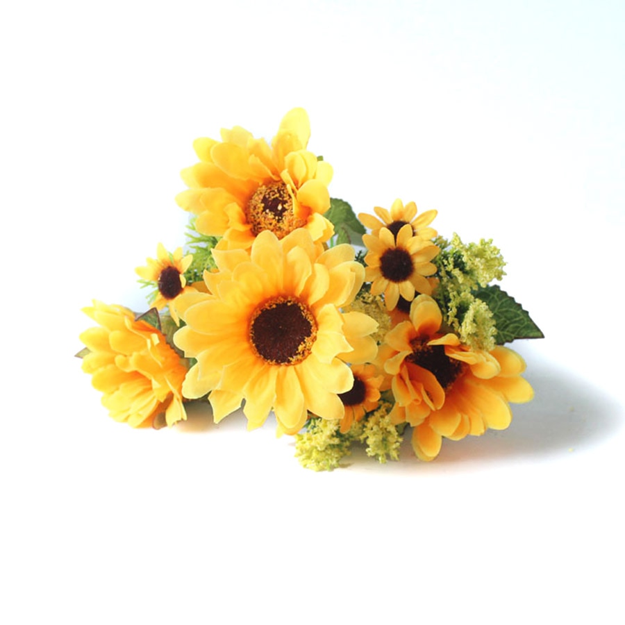 Fake Sunflower Bouquet Artificial Decor Fake Sunflower Bouquet Artificial Decor