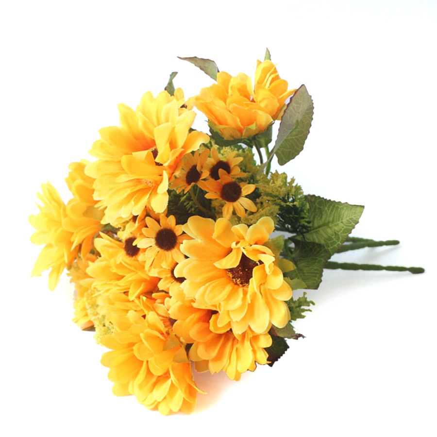 Fake Sunflower Bouquet Artificial Decor Fake Sunflower Bouquet Artificial Decor