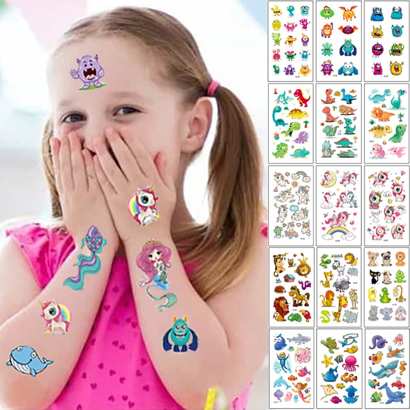 Fake Tattoos for Kids (Set of 10 Sheets) Fake Tattoos for Kids (Set of 10 Sheets)