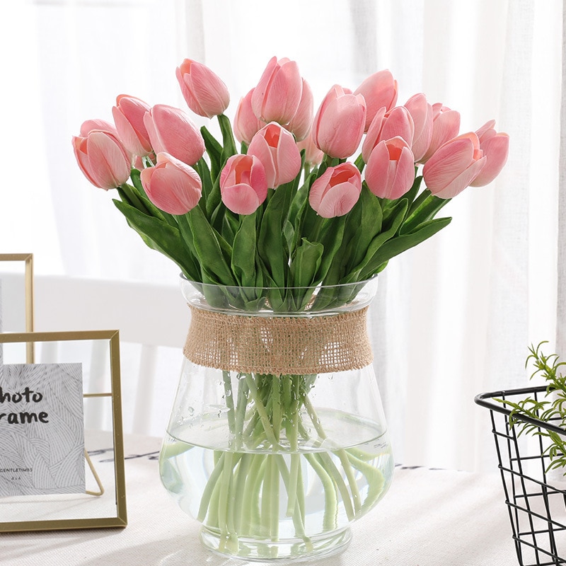 Fake Tulips Artificial Flower Decors (31 Pcs)