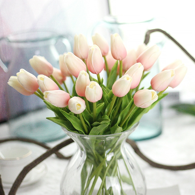 Fake Tulips Artificial Flower Decors (31 Pcs)
