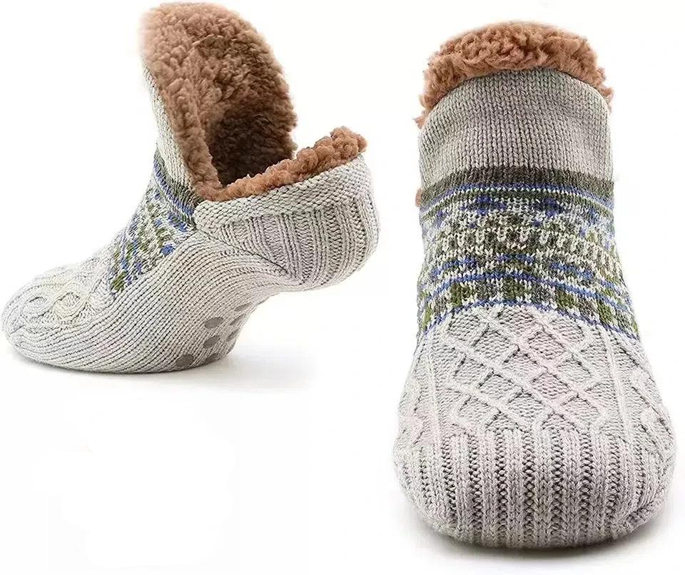 Fall and Winter Floor Socks Home Warm Women Men Socks Snow Socks Sleep Carpet Socks Slippers Socks Men Non-slip Yoga