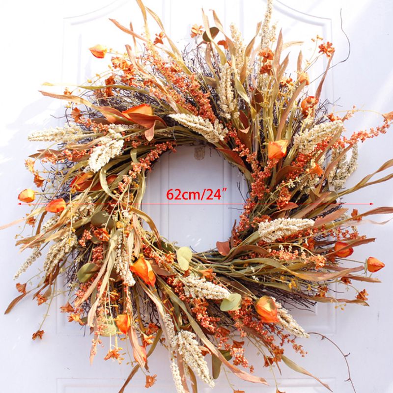 Fall Hanging Artificial Door Wreath