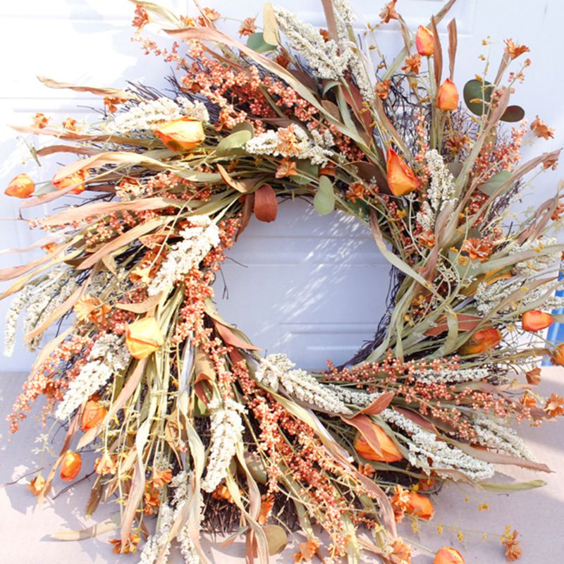 Fall Hanging Artificial Door Wreath