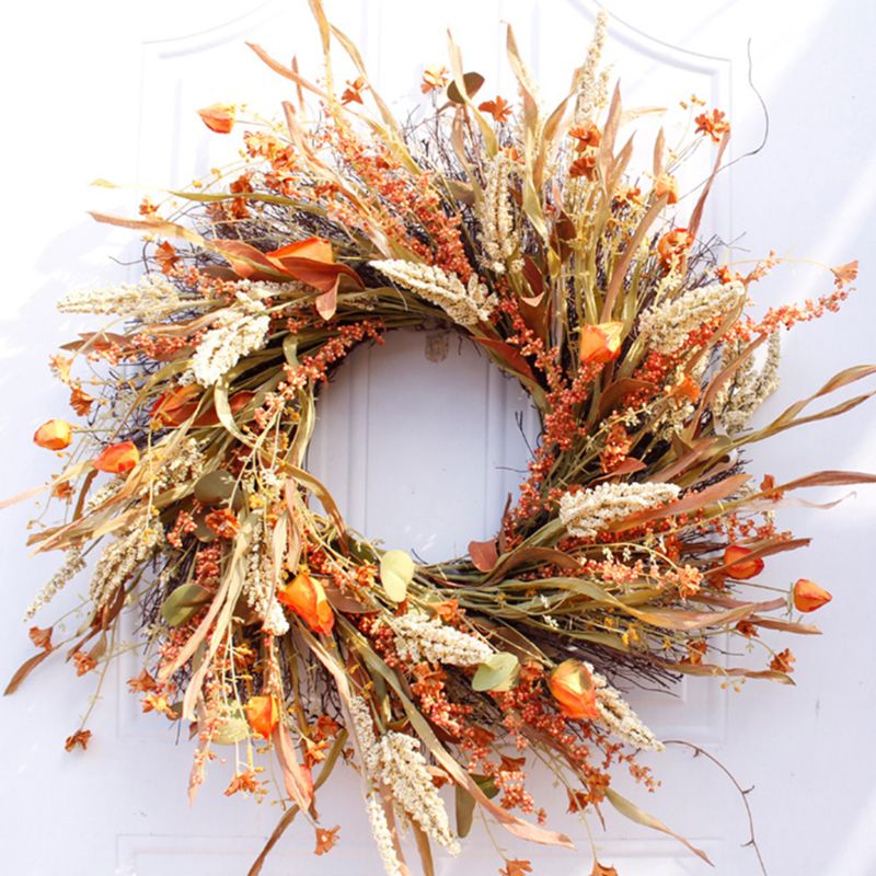 Fall Hanging Artificial Door Wreath