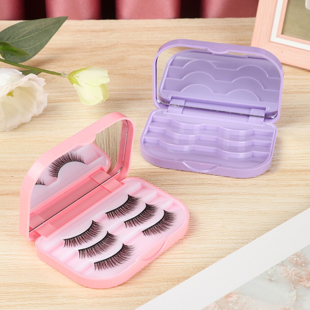 False Eyelash Case with Mirror False Eyelash Case with Mirror