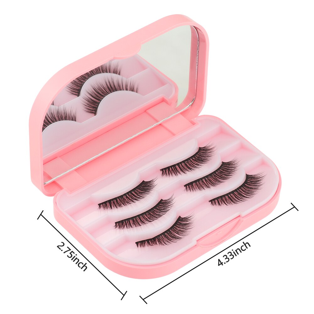 False Eyelash Case with Mirror False Eyelash Case with Mirror